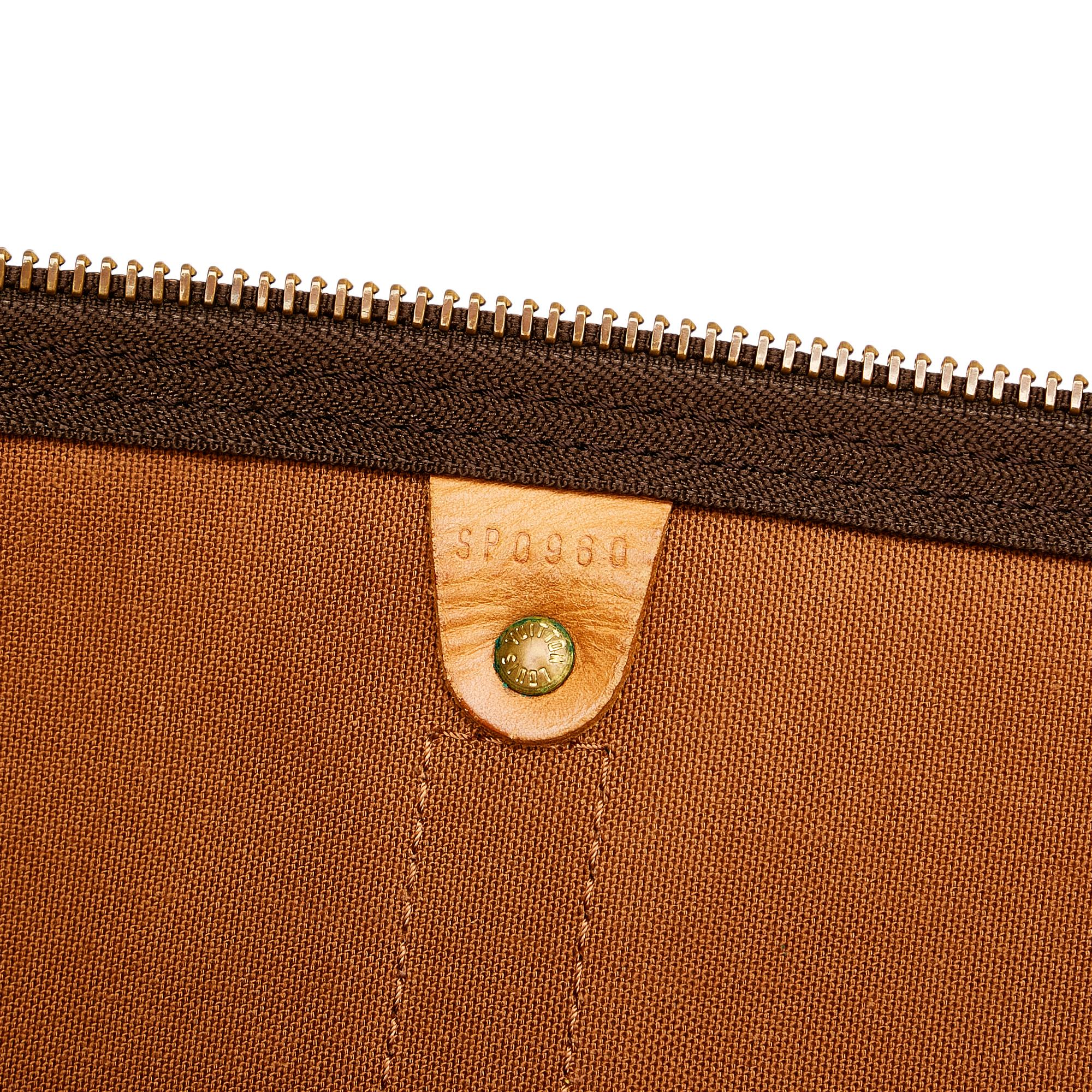 Louis Vuitton Monogram Keepall Bandouliere 55 (SHG-25215)