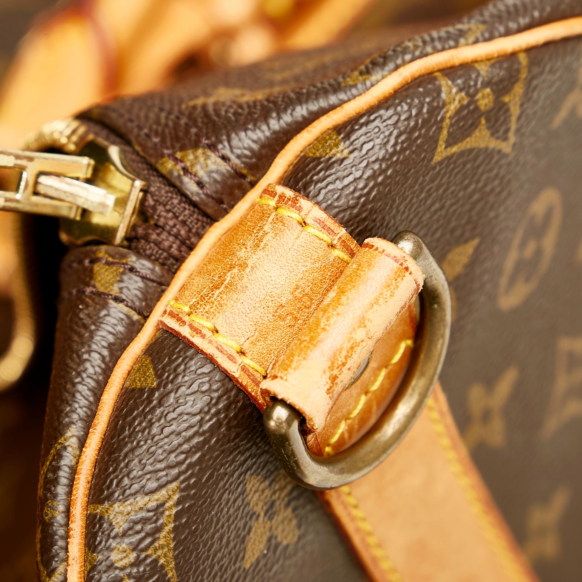 Louis Vuitton Monogram Keepall Bandouliere 55 (SHG-25215)