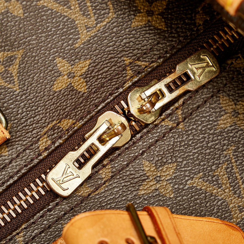 Louis Vuitton Monogram Keepall Bandouliere 55 (SHG-25215)