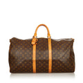 Louis Vuitton Monogram Keepall Bandouliere 55 (SHG-25215)