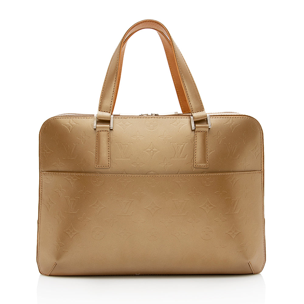 Louis Vuitton Monogram Mat Malden Satchel (SHF-15967)