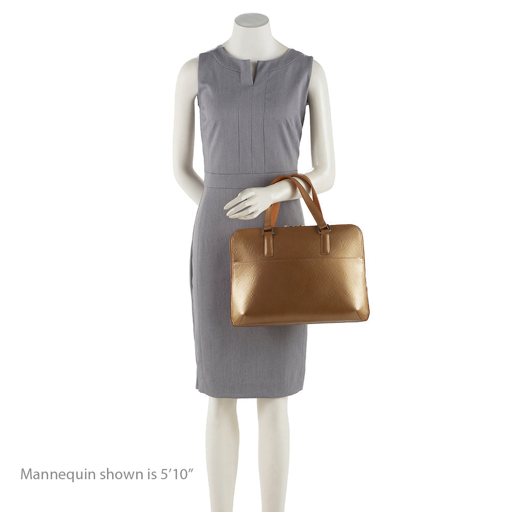 Louis Vuitton Monogram Mat Malden Satchel (SHF-15967)
