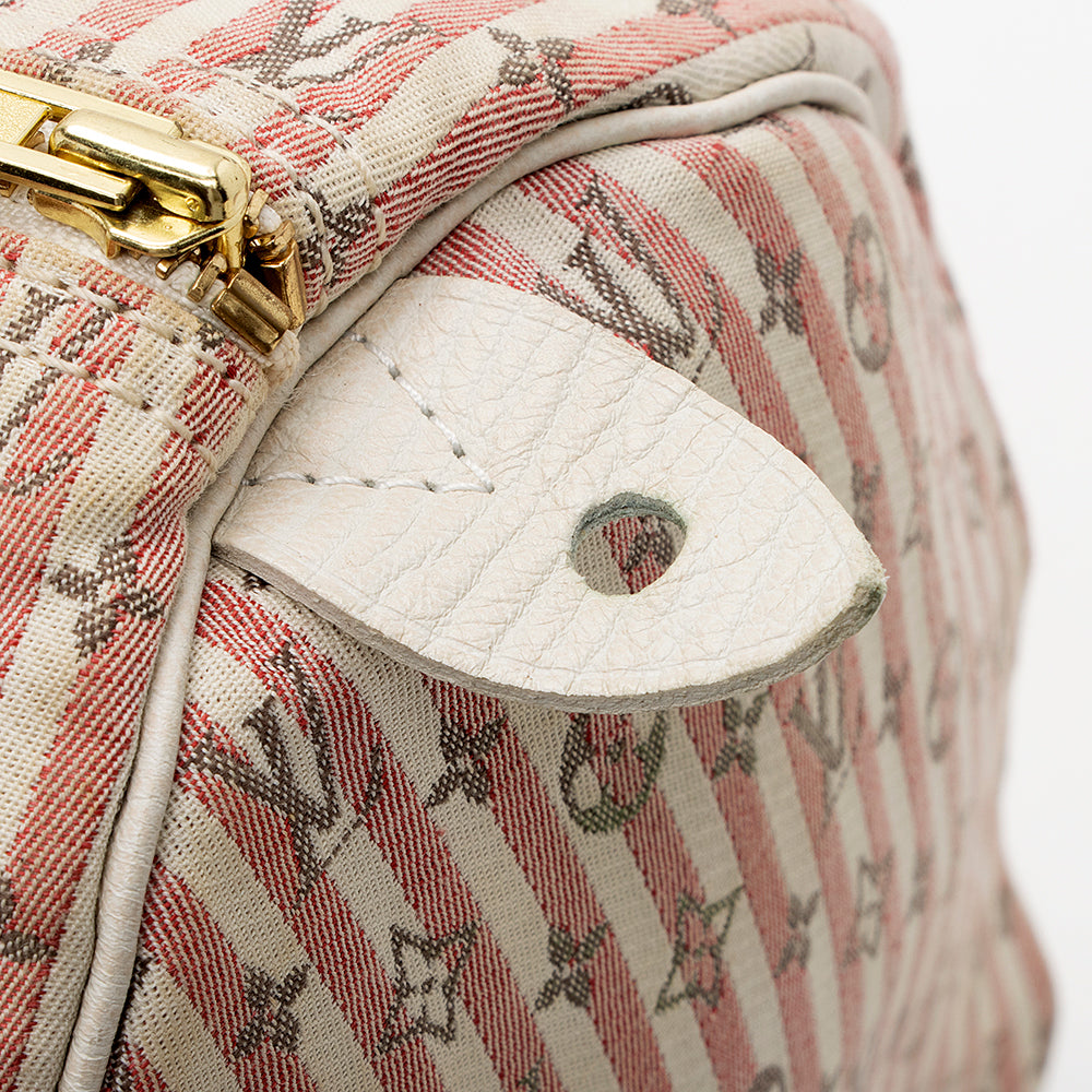 Louis Vuitton Monogram Mini Lin Croisette Speedy 30 Satchel (SHF-13784)