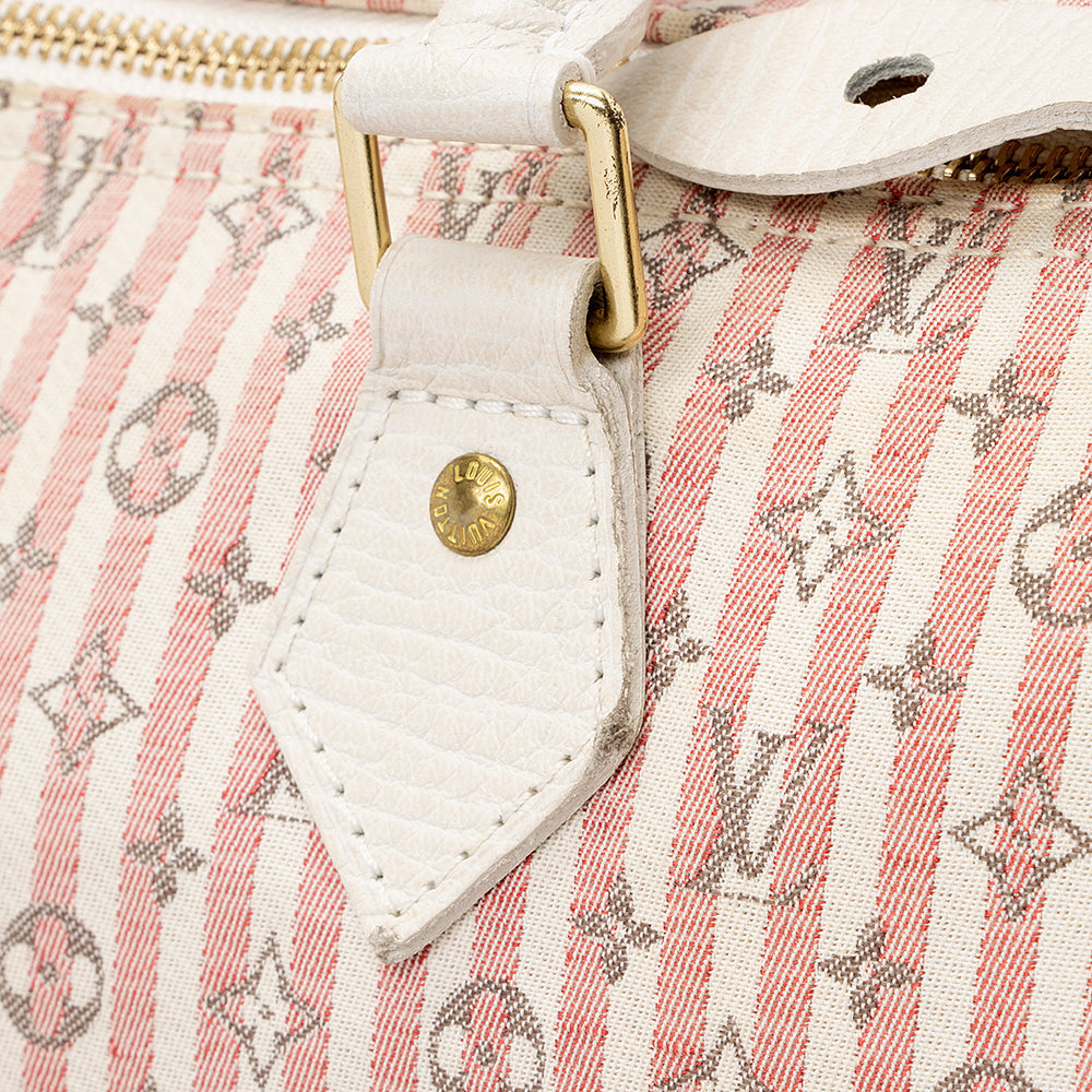 Louis Vuitton Monogram Mini Lin Croisette Speedy 30 Satchel (SHF-13784)