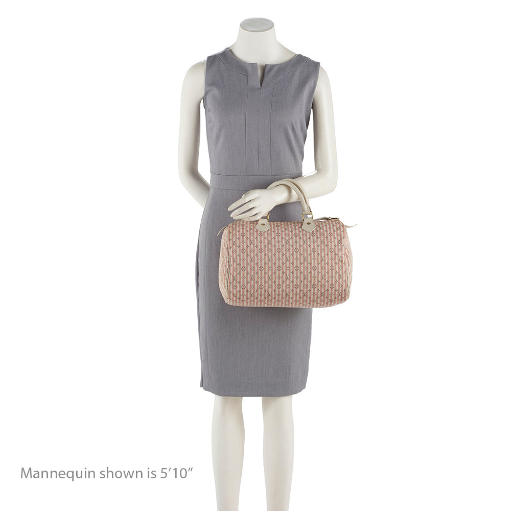 Louis Vuitton Monogram Mini Lin Croisette Speedy 30 Satchel (SHF-13784)