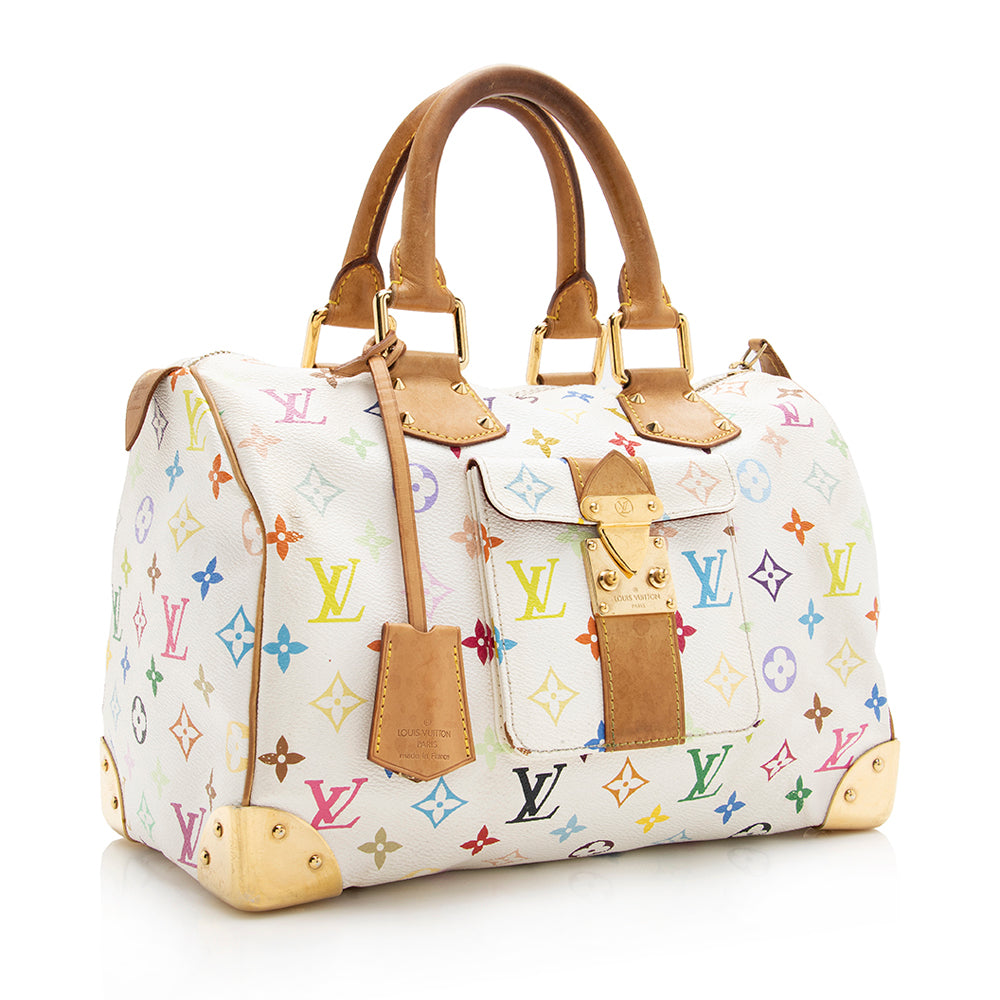 Louis Vuitton Monogram Multicolore Speedy 30 Satchel (SHF-17866)