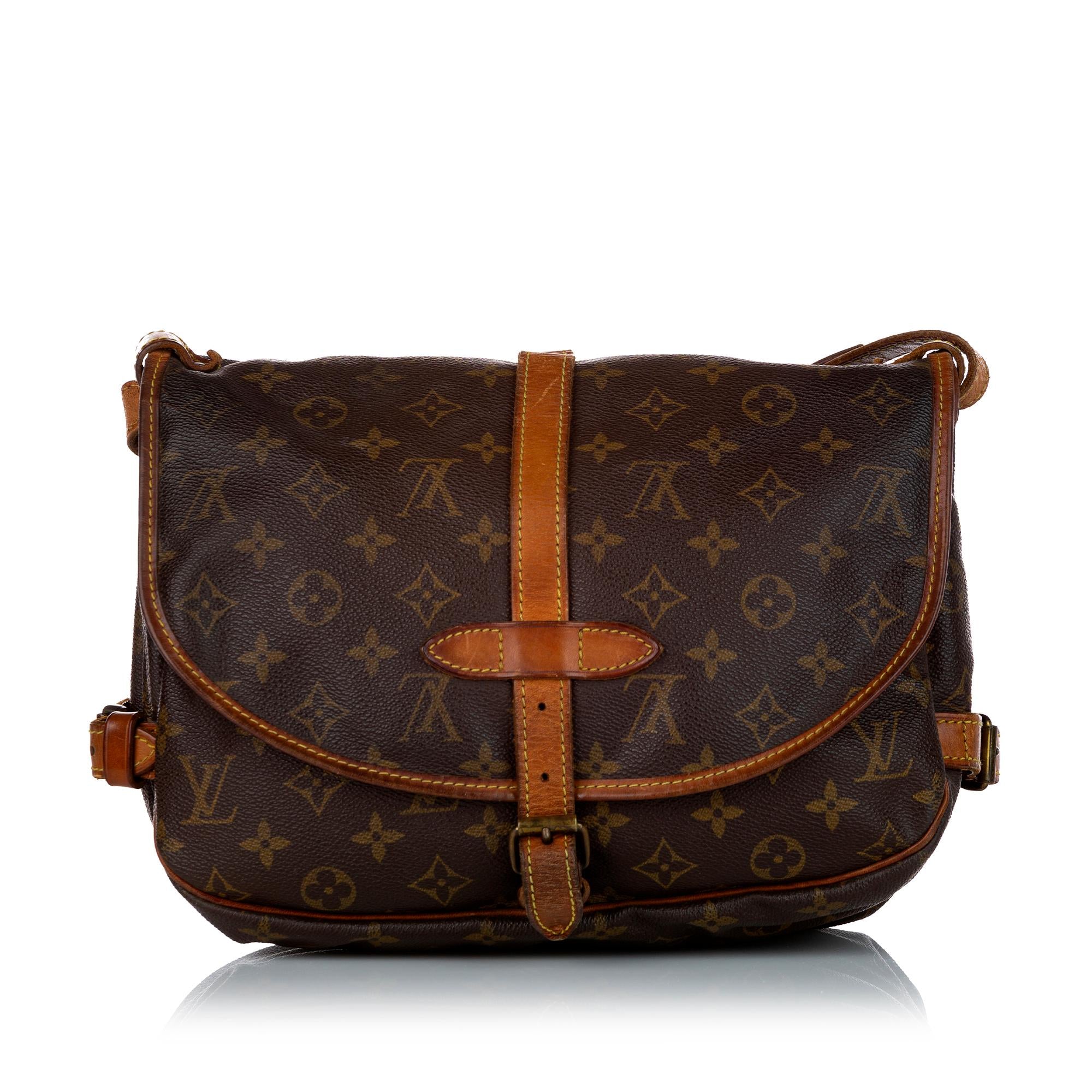 Louis Vuitton Monogram Saumur 25 (SHG-27526)