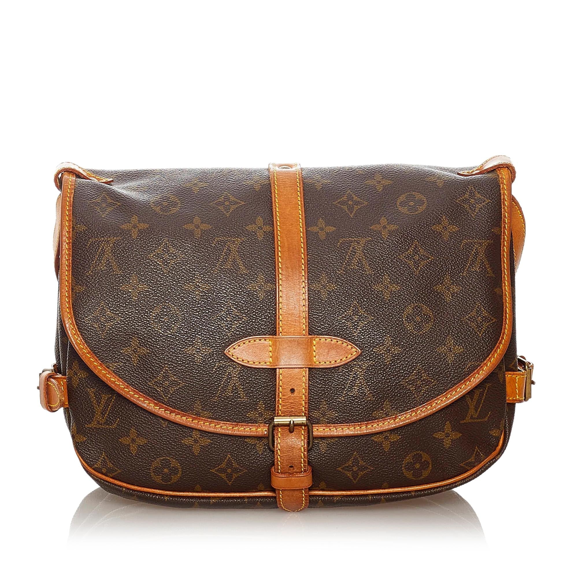 Louis Vuitton Monogram Saumur 25 (SHG-27700)