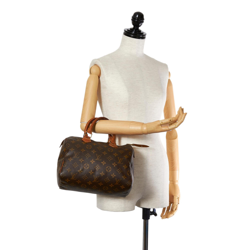 Louis Vuitton Monogram Speedy 25 (SHG-23172)