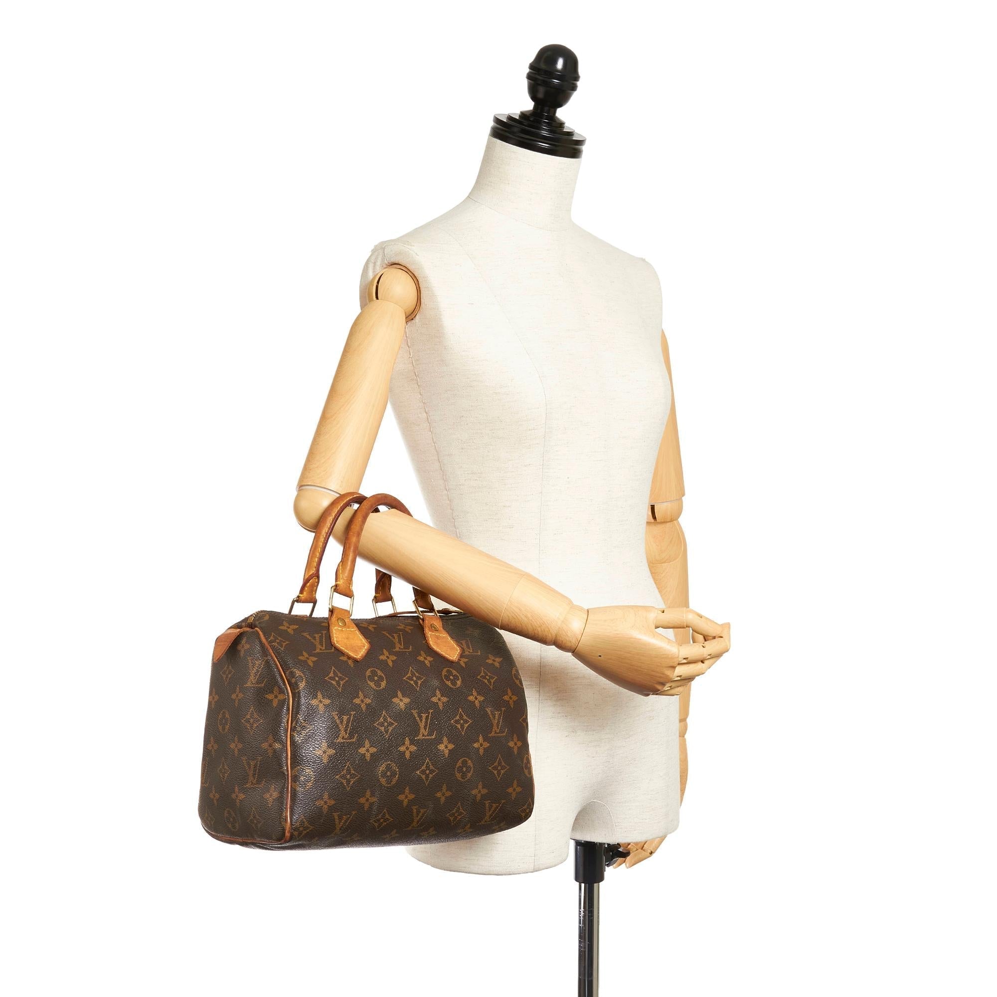 Louis Vuitton Monogram Speedy 25 (SHG-27885)
