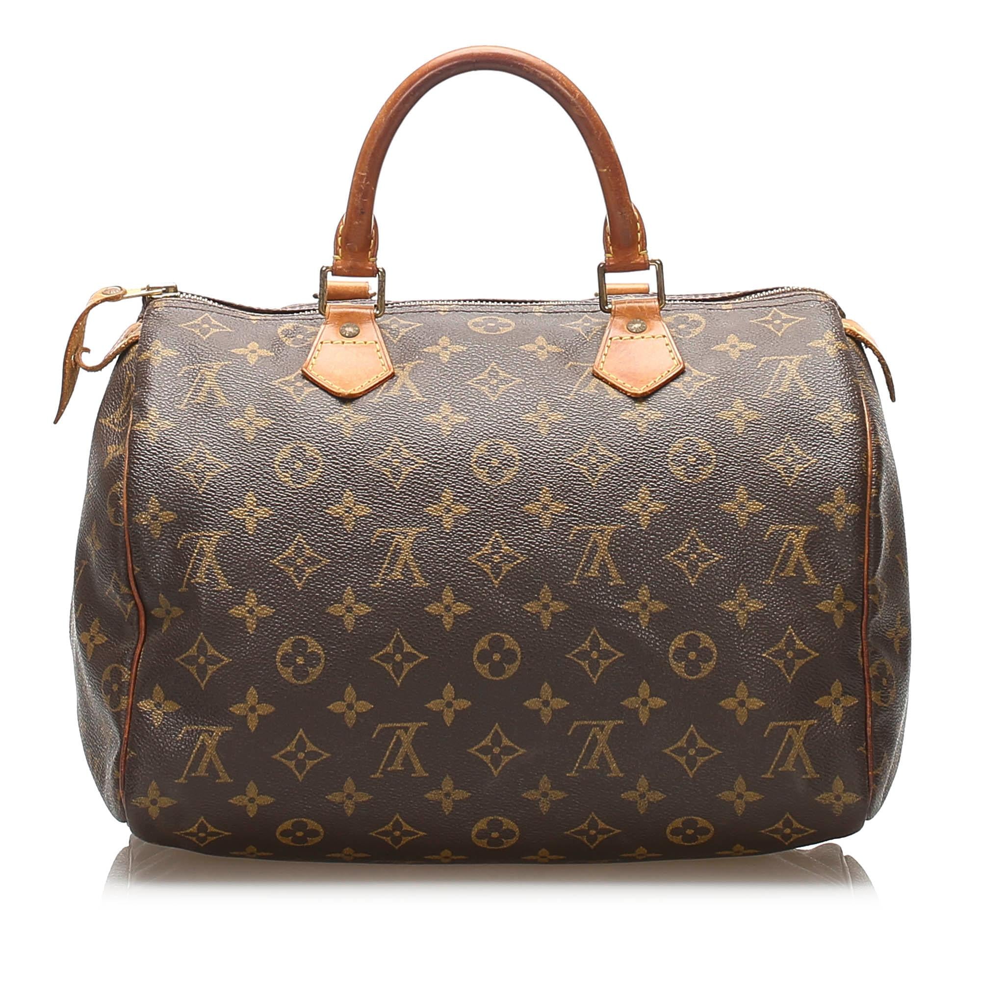 Louis Vuitton Monogram Canvas Speedy 30 Satchel (SHG-13240)
