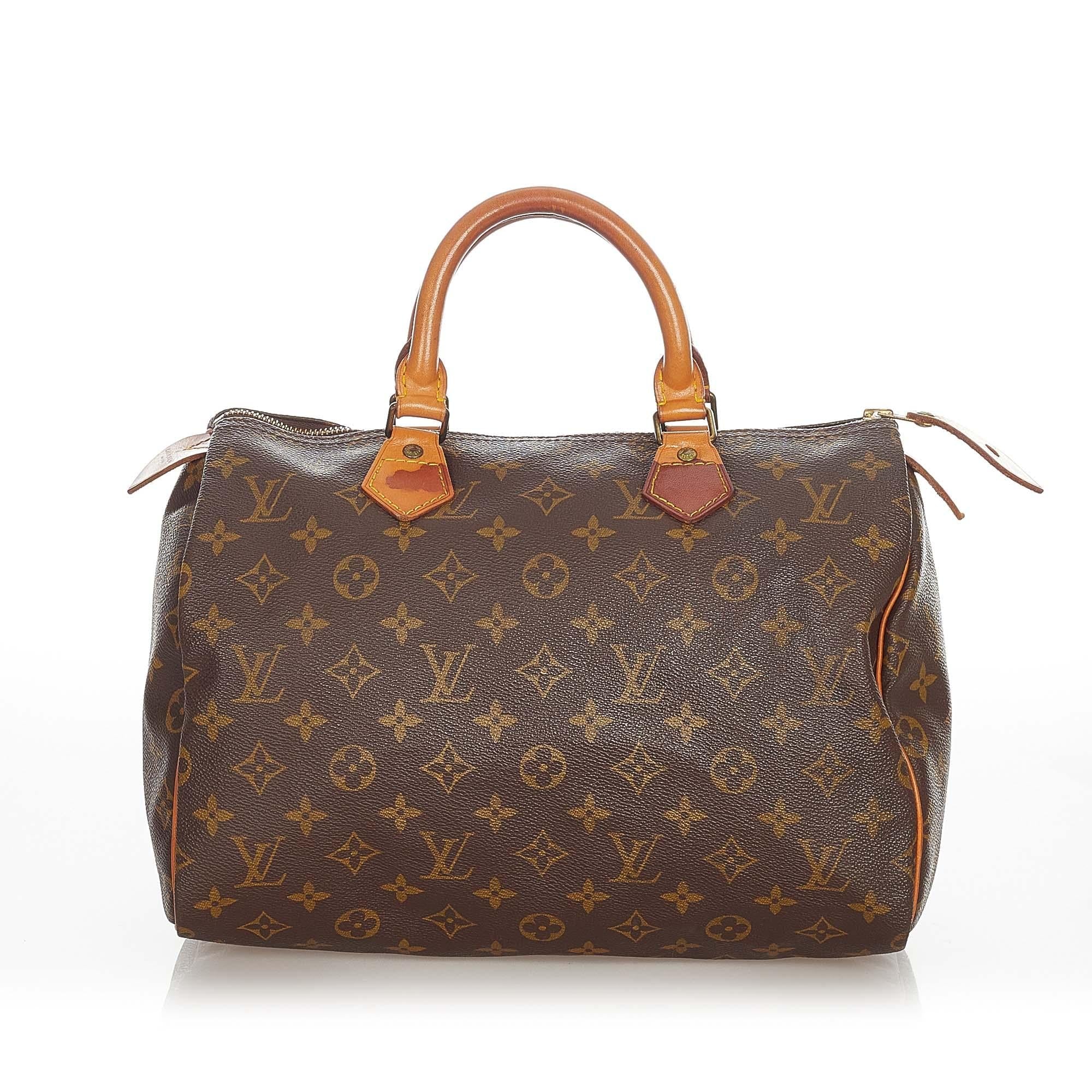 Louis Vuitton Monogram Speedy 30 (SHG-22126)
