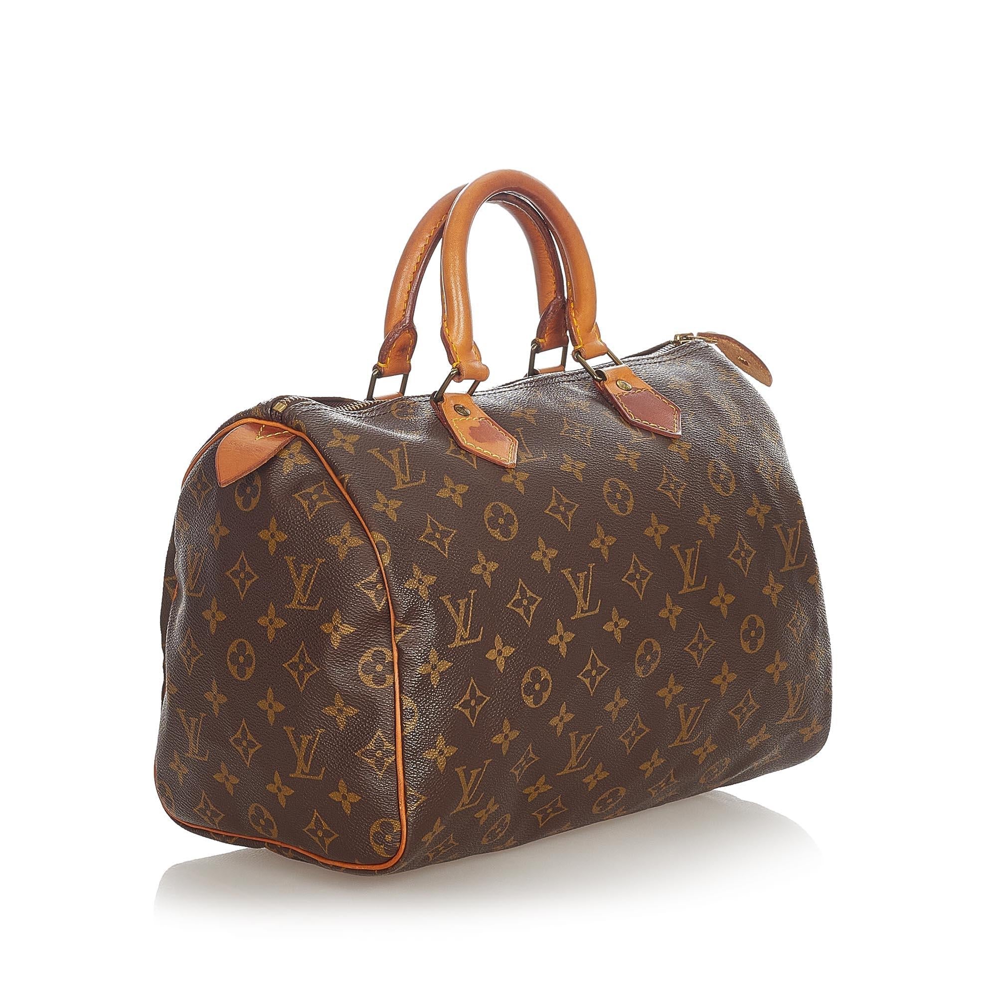 Louis Vuitton Monogram Speedy 30 (SHG-22126)
