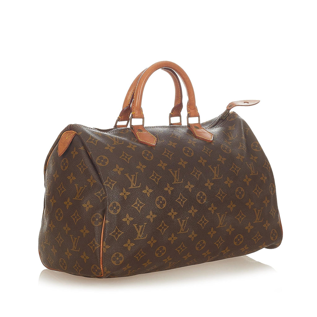 Louis Vuitton Monogram Speedy 35 (SHG-26420)