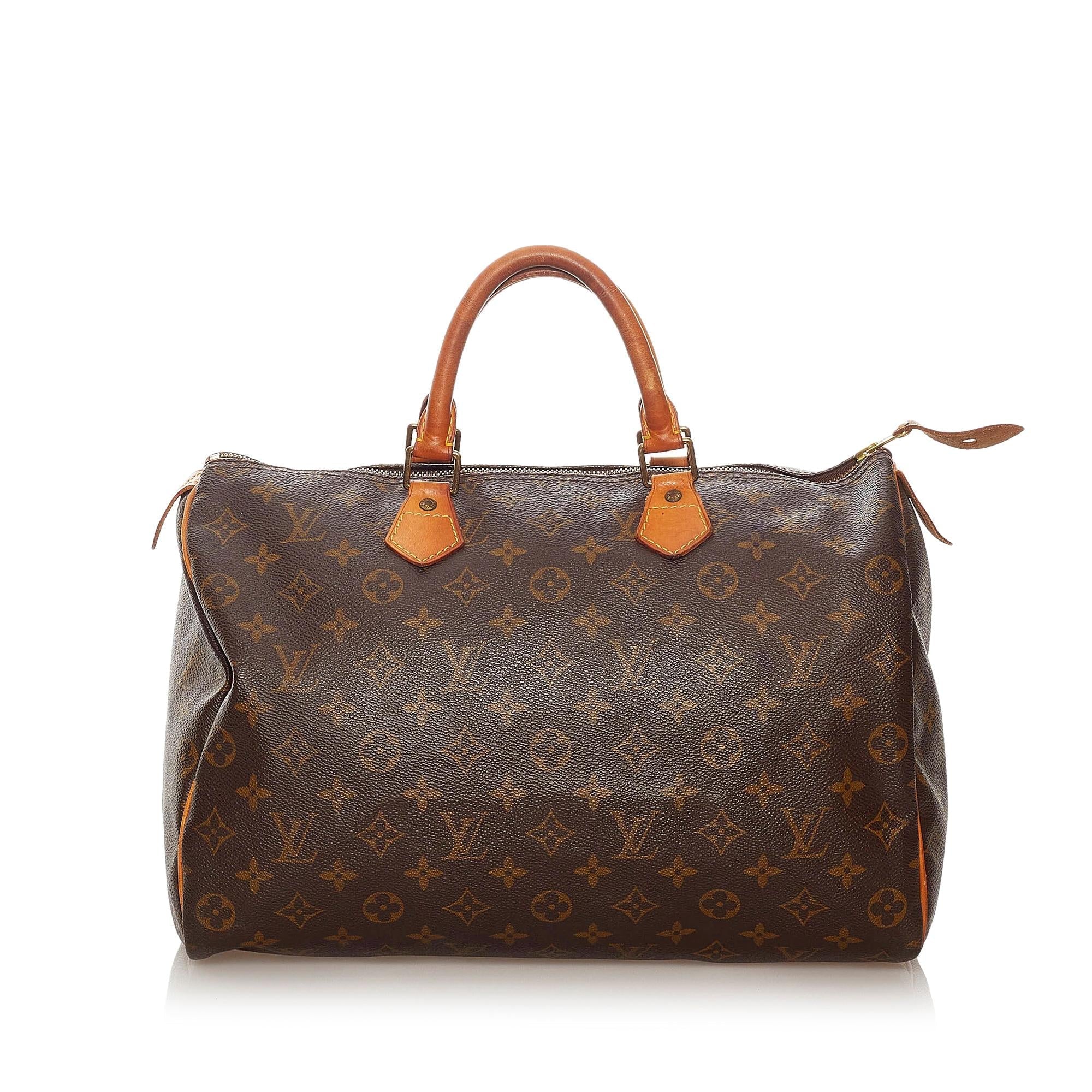 Louis Vuitton Monogram Speedy 35 (SHG-27882)
