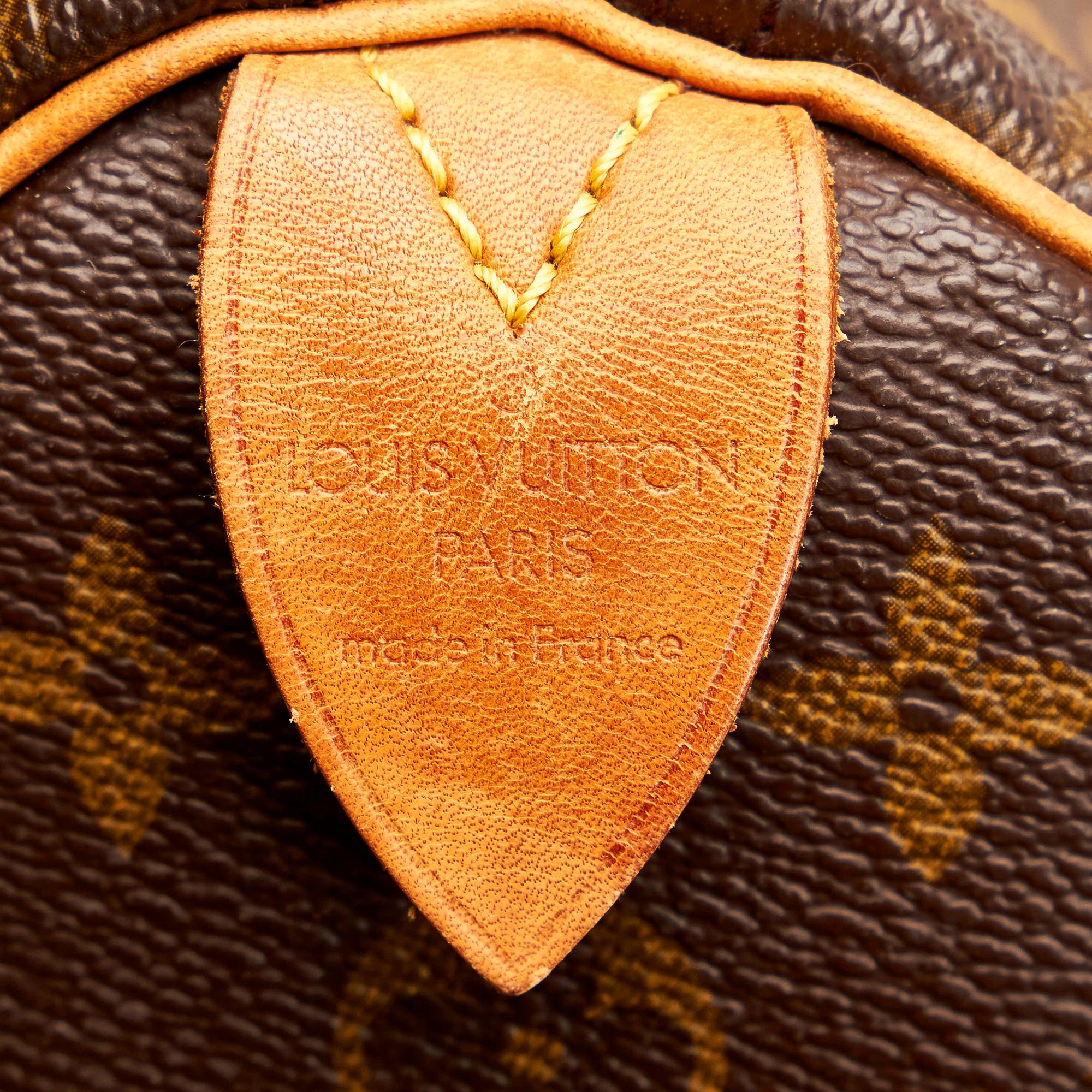Louis Vuitton Monogram Speedy 35 (SHG-27882)