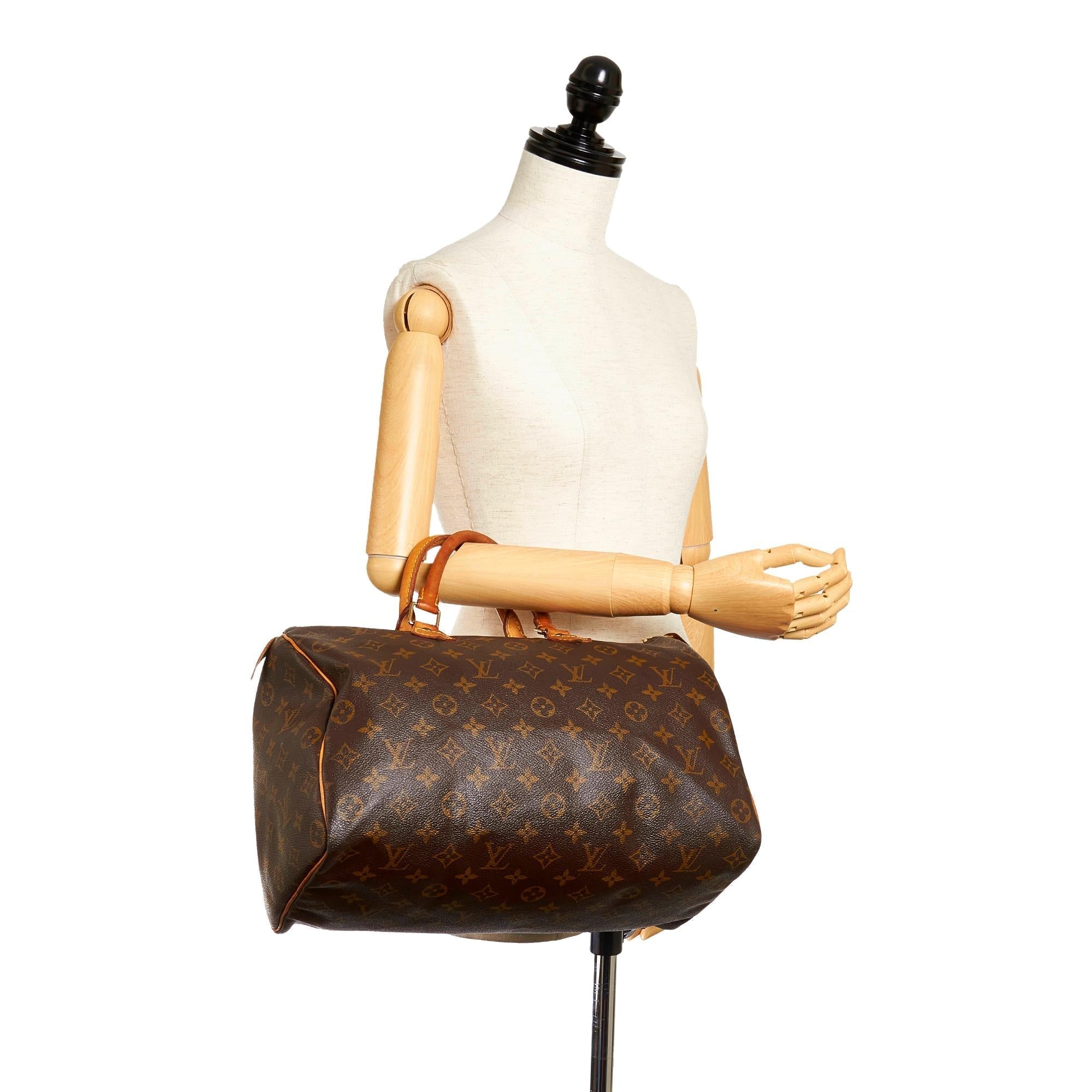 Louis Vuitton Monogram Speedy 35 (SHG-27882)