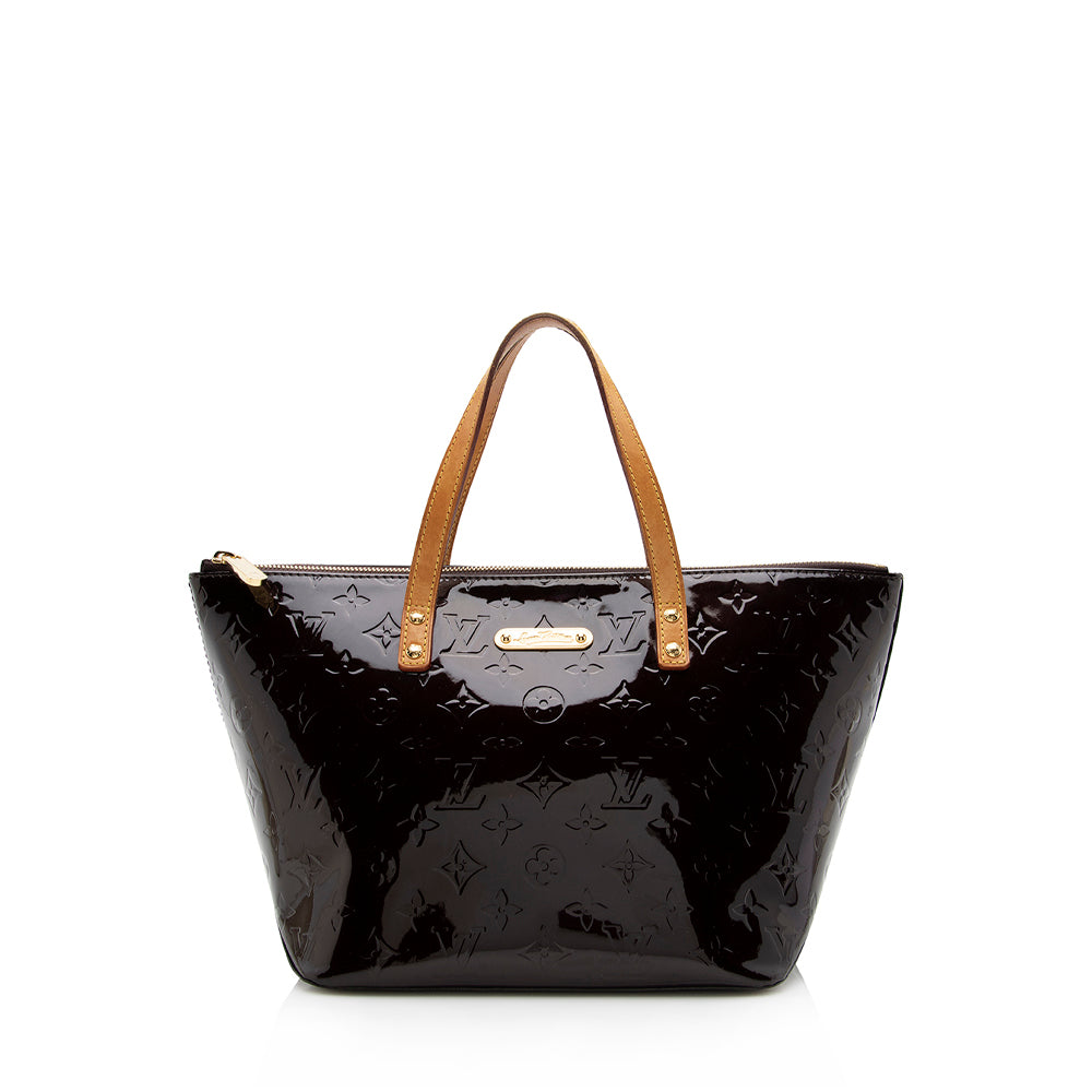 Louis Vuitton Monogram Vernis Bellevue PM Tote (SHF-15955)