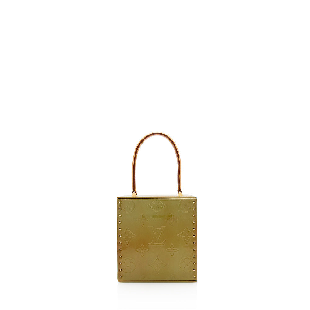 Louis Vuitton Monogram Vernis Bleeker Box Satchel (SHF-15742)
