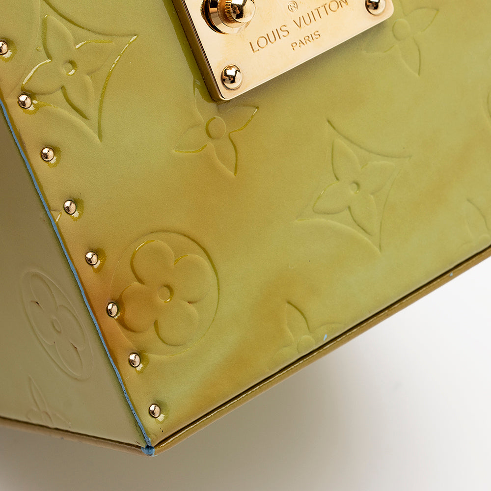 Louis Vuitton Monogram Vernis Bleeker Box Satchel (SHF-15742)