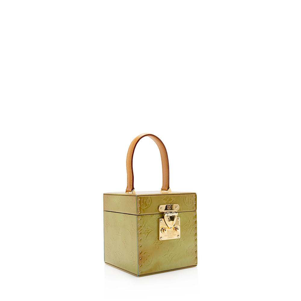 Louis Vuitton Monogram Vernis Bleeker Box Satchel (SHF-15742)