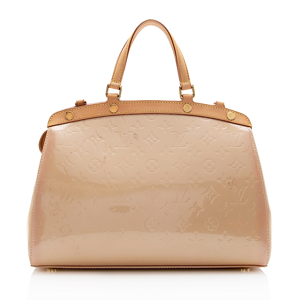 Louis Vuitton Monogram Vernis Brea MM Satchel (SHF-13951)