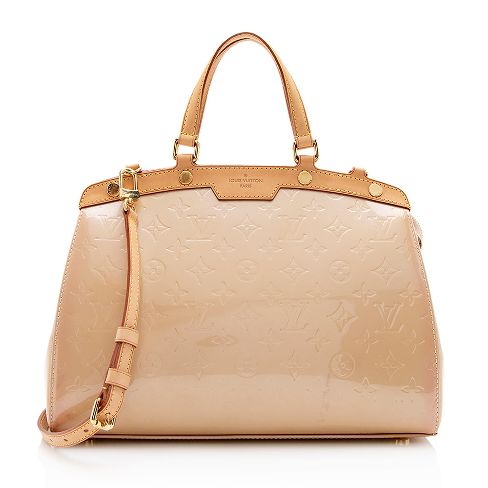 Louis Vuitton Monogram Vernis Brea MM Satchel (SHF-13951)