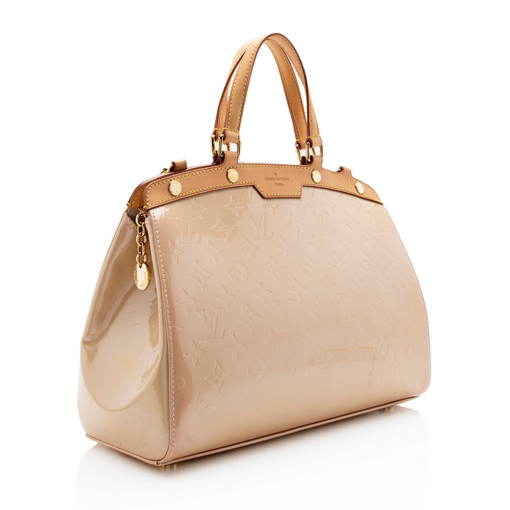 Louis Vuitton Monogram Vernis Brea MM Satchel (SHF-13951)
