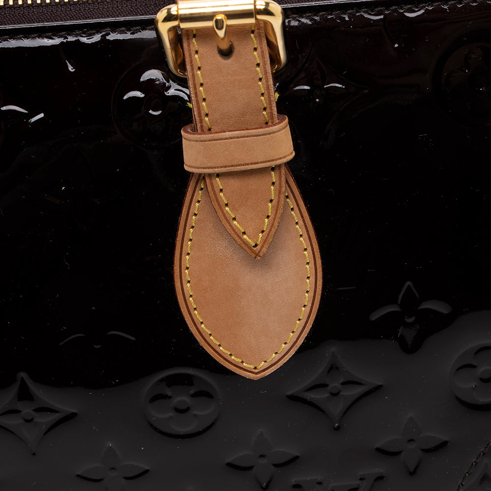 Louis Vuitton Monogram Vernis Rosewood Satchel (SHF-17844)