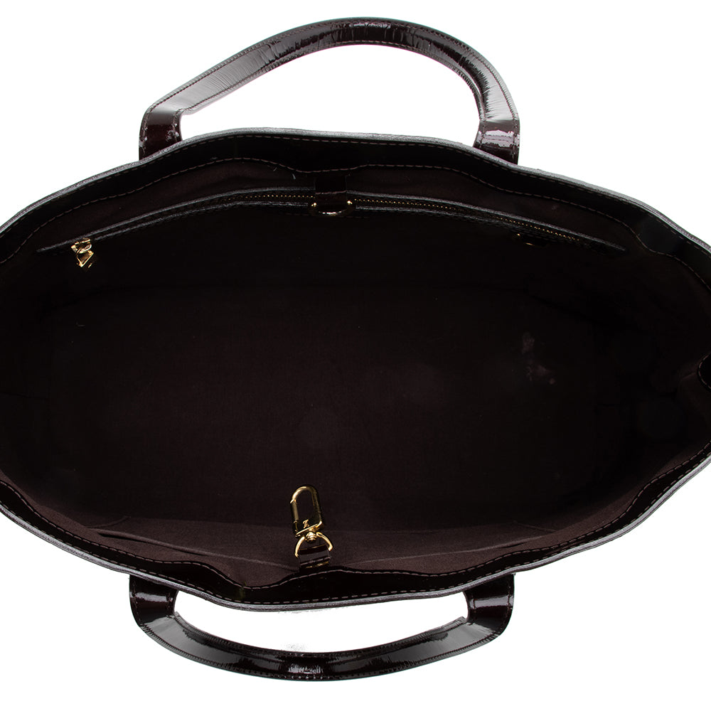 Louis Vuitton Monogram Vernis Wilshire MM Tote (SHF-16994)