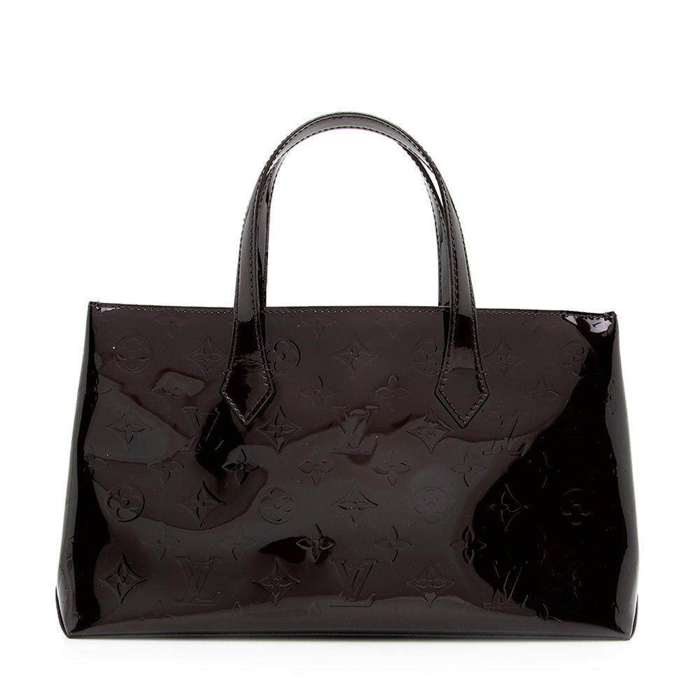 Louis Vuitton Monogram Vernis Wilshire PM Satchel (SHF-18382)