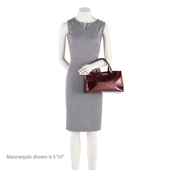 Louis Vuitton Monogram Vernis Wilshire PM Satchel (SHF-18382)