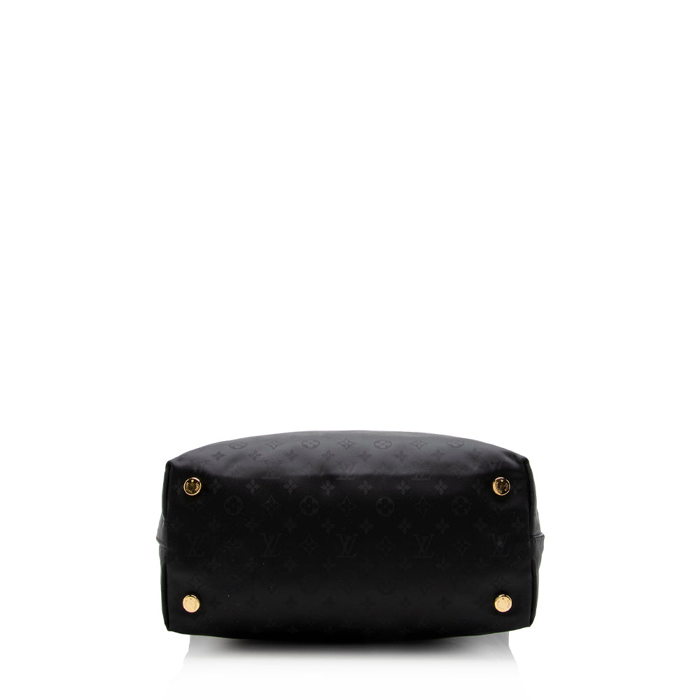 Louis Vuitton Nylon Desire Vertical Lockit MM Satchel (SHF-13751)