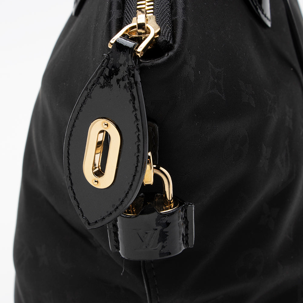 Louis Vuitton Nylon Desire Vertical Lockit MM Satchel (SHF-13751)