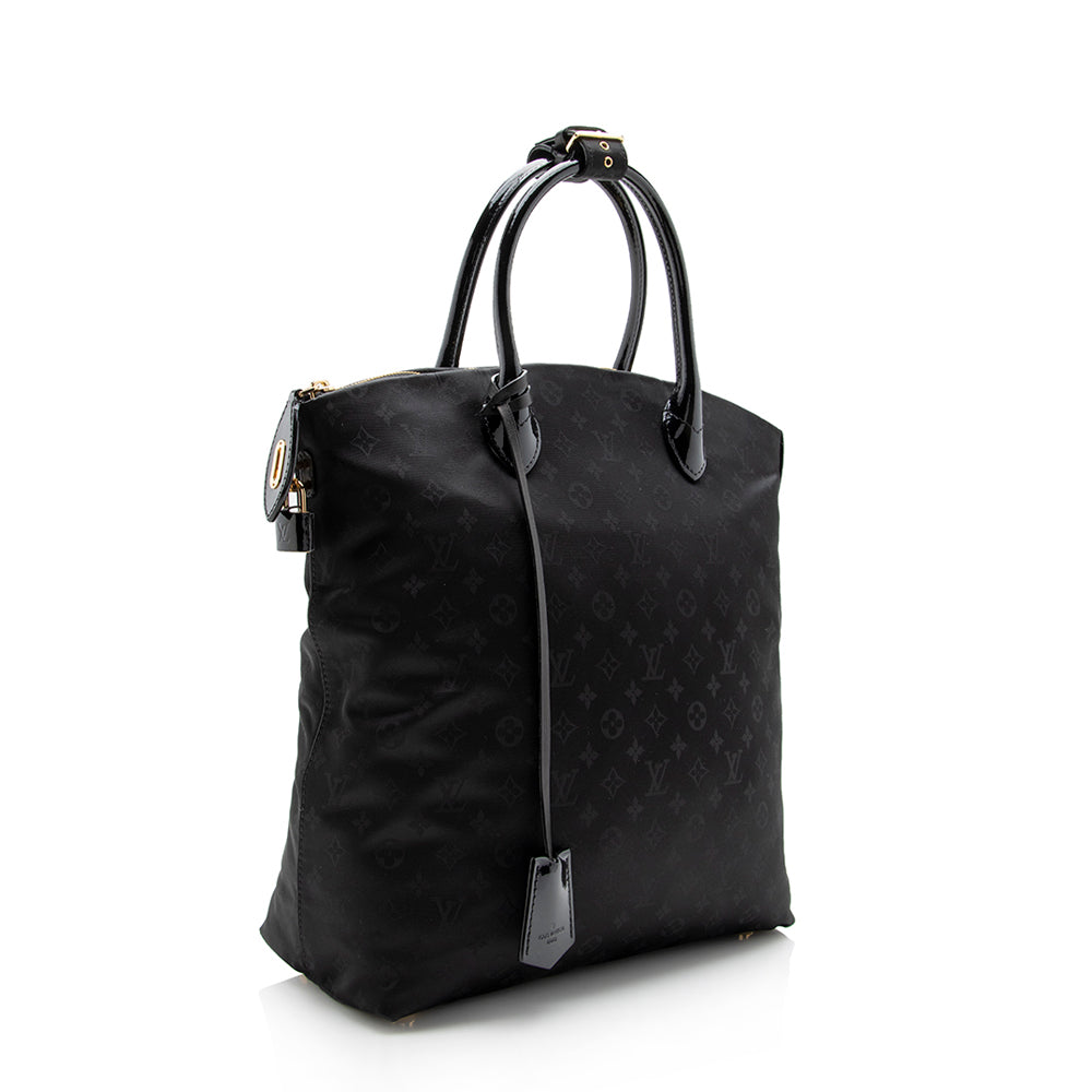 Louis Vuitton Nylon Desire Vertical Lockit MM Satchel (SHF-13751)