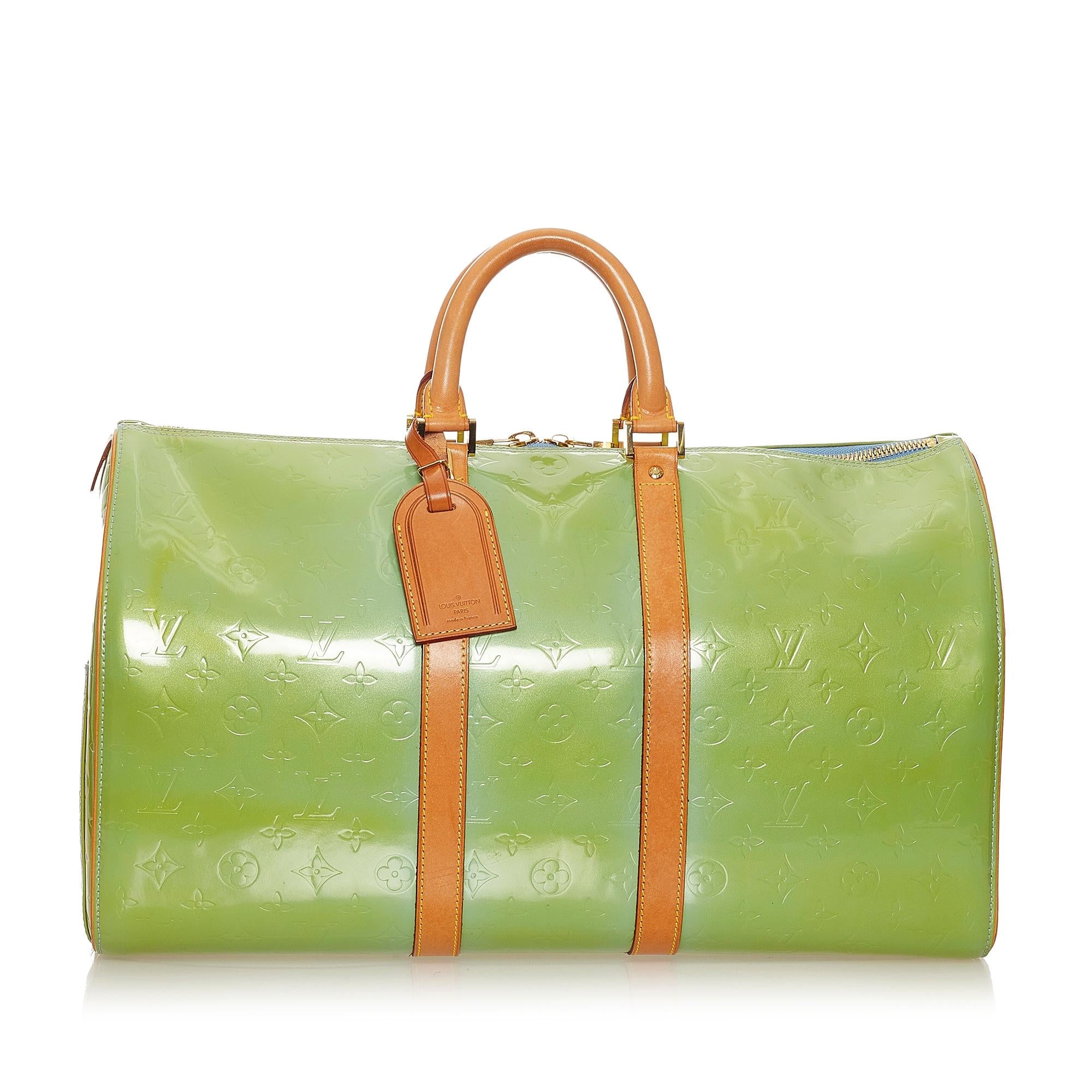 Louis Vuitton Vernis Keepall 45 (SHG-27985)