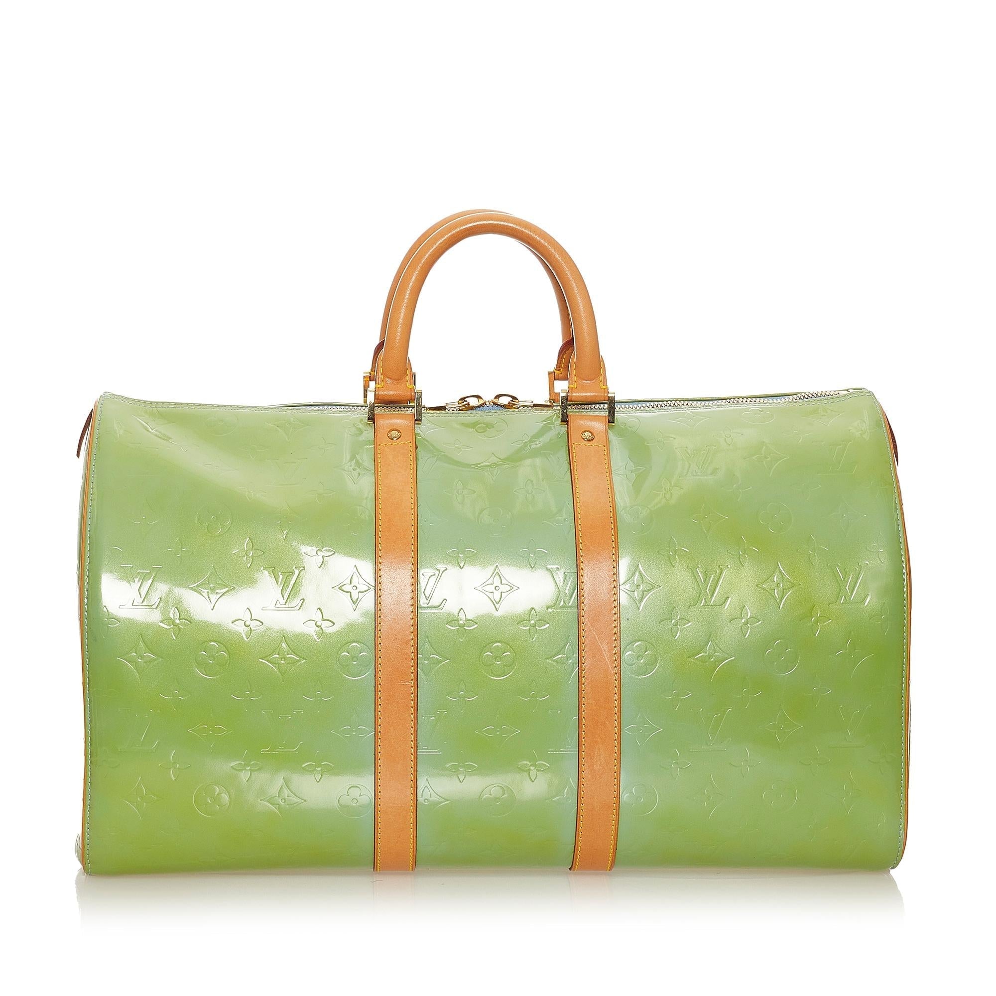 Louis Vuitton Vernis Keepall 45 (SHG-27985)