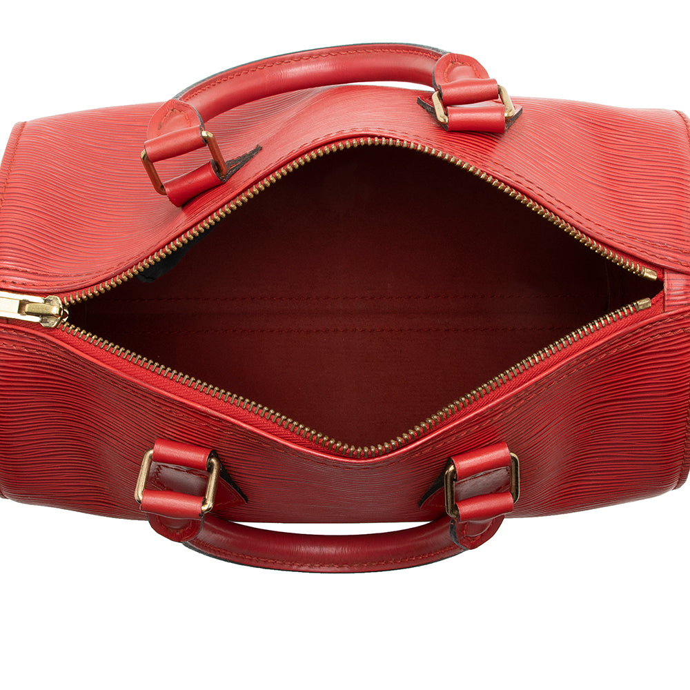 Louis Vuitton Vintage Epi Leather Speedy 25 Satchel (SHF-16344)
