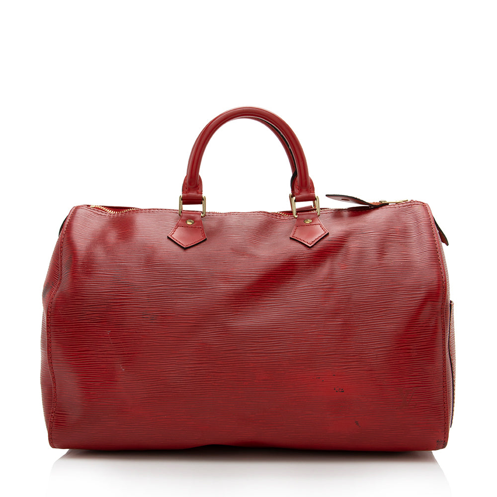 Louis Vuitton Vintage Epi Leather Speedy 35 Satchel (SHF-16757)