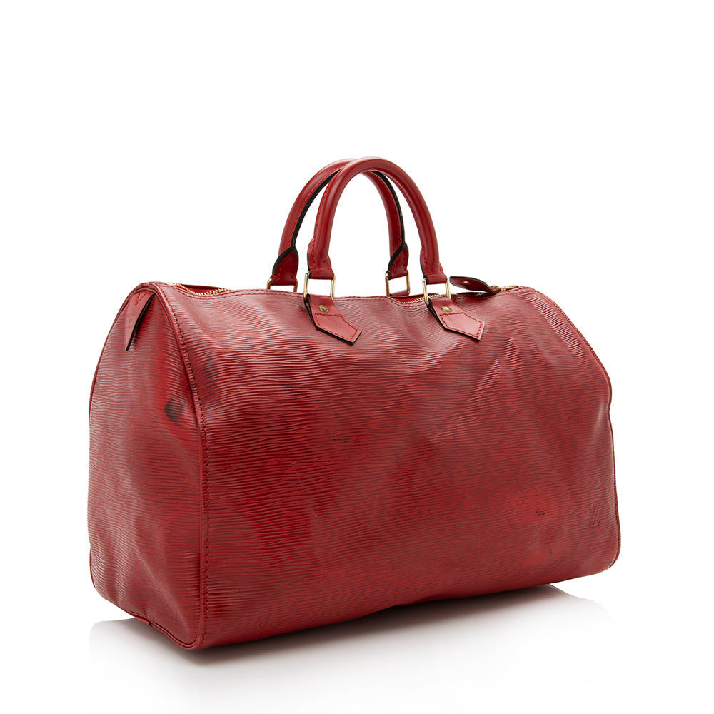 Louis Vuitton Vintage Epi Leather Speedy 35 Satchel (SHF-16757)