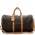 Louis Vuitton Vintage Monogram Canvas Bandouliere Keepall 50 Duffel Bag (SHF-17038)