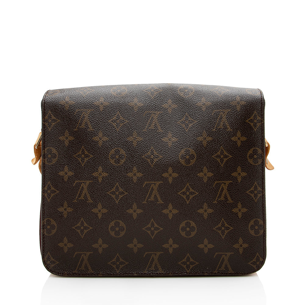 Louis Vuitton Vintage Monogram Canvas Cartouchiere GM Shoulder Bag - FINAL SALE (SHF-16651)