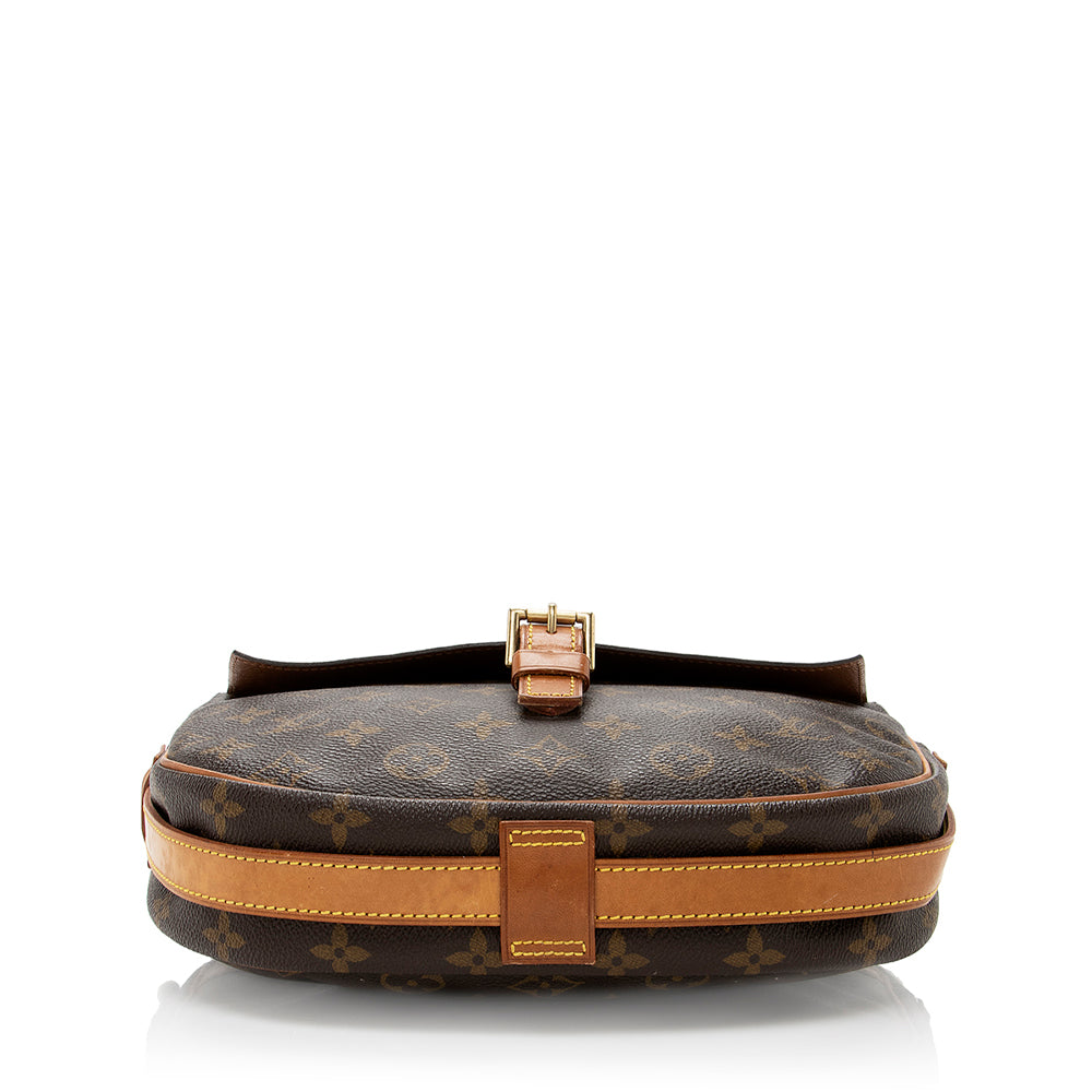 Louis Vuitton Vintage Monogram Canvas Jeune Fille MM Shoulder Bag (SHF-18465)