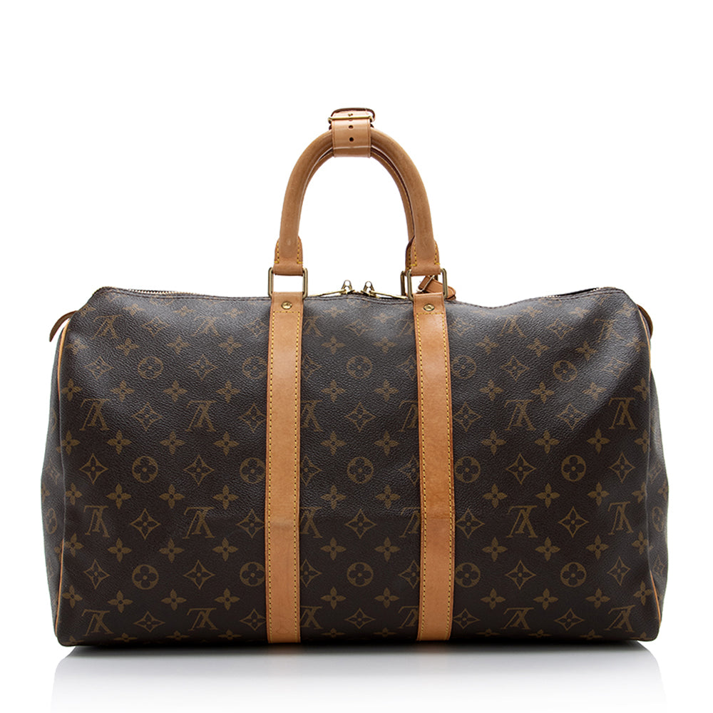 Louis Vuitton Vintage Monogram Canvas Keepall 45 Duffel Bag (SHF-16876)