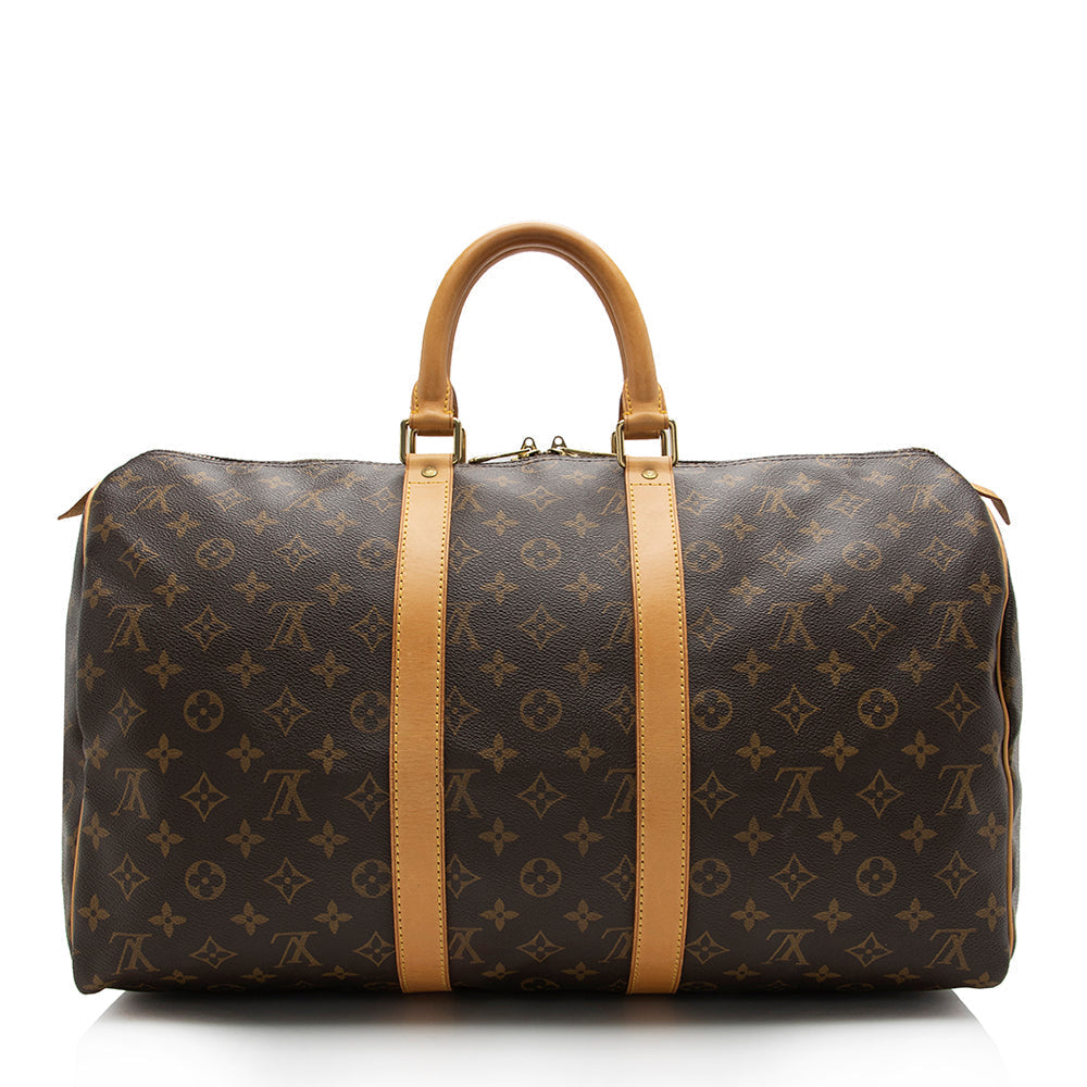 Louis Vuitton Vintage Monogram Canvas Keepall 45 Duffel Bag (SHF-17139)