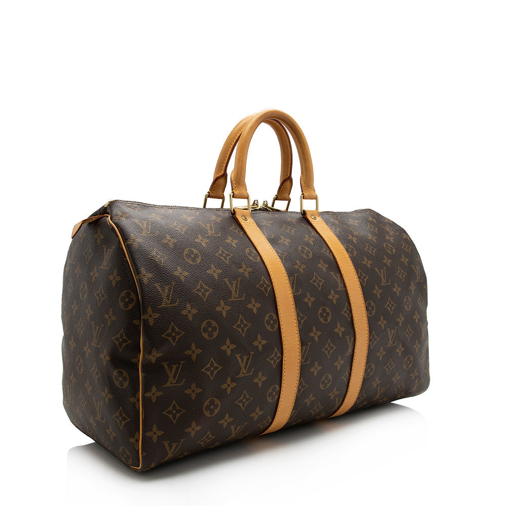 Louis Vuitton Vintage Monogram Canvas Keepall 45 Duffel Bag (SHF-17139)