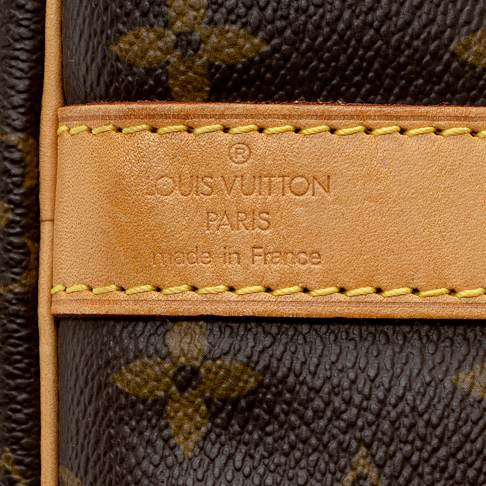 Louis Vuitton Vintage Monogram Canvas Keepall Bandouliere 55 Duffel Bag (SHF-17039)