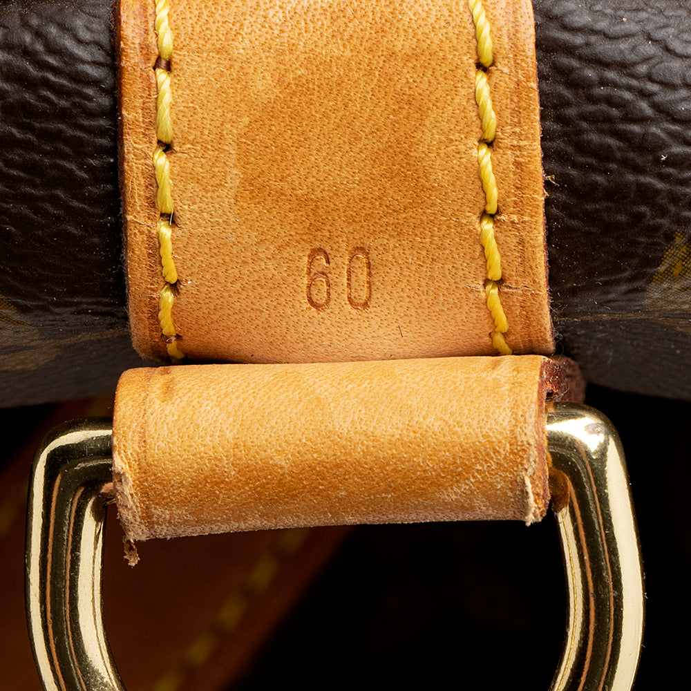 Louis Vuitton Vintage Monogram Canvas Keepall Bandouliere 60 Duffel Bag (SHF-17040)