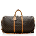 Louis Vuitton Vintage Monogram Canvas Keepall Bandouliere 60 Duffel Bag (SHF-17040)