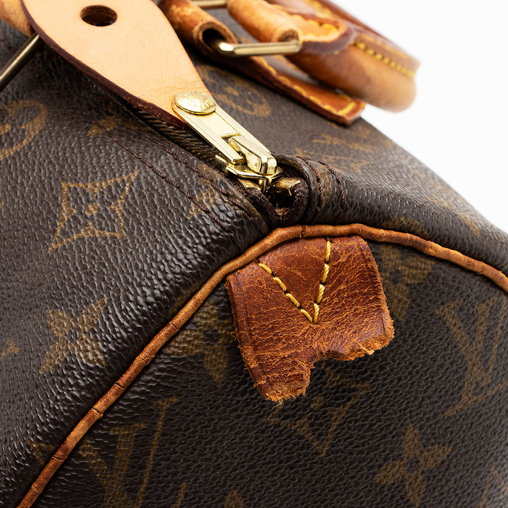 Louis Vuitton Vintage Monogram Canvas Speedy 30 Satchel - FINAL SALE (SHF-17455)